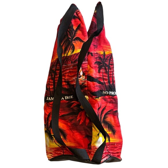 Drawstring Backpack Beach Rasta Reggae 19”x12” Gym Bag Tote Vacation Palm Tree - Picture 5 of 8